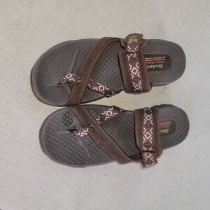 Skechers Outdoor Lifestyle Brown Thong Sandals (Women 8) Adjustable